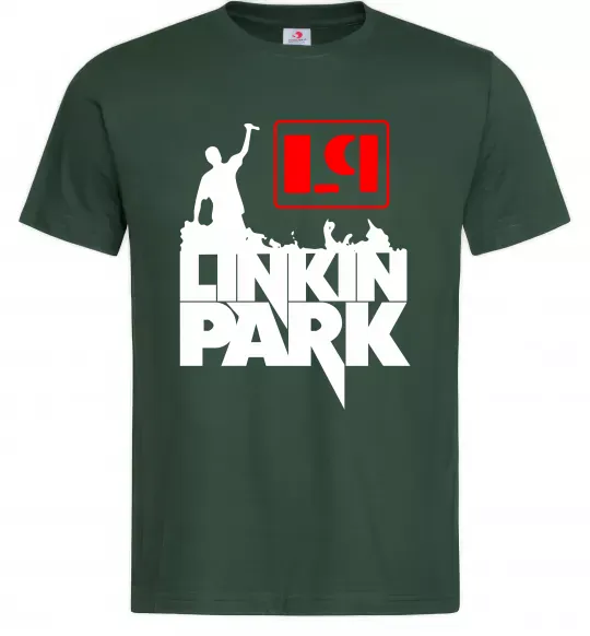 Мужская футболка LP Linkin Park Темно-зеленый фото
