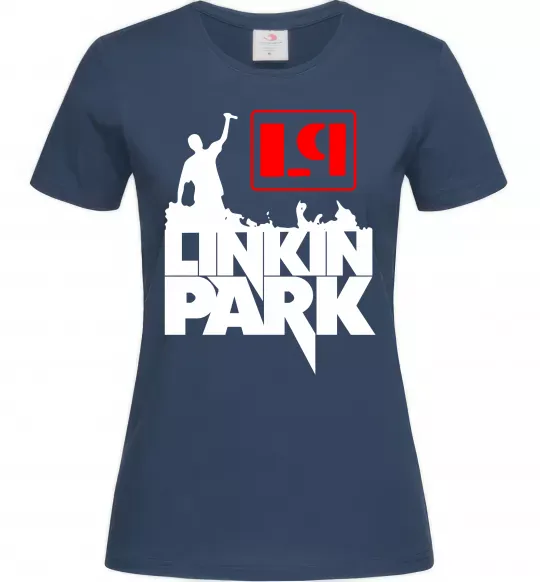 Жіноча футболка LP Linkin Park Темно-синій фото