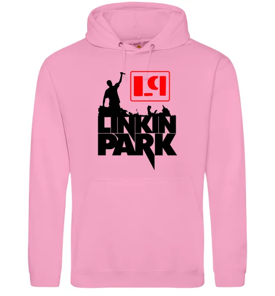 Чоловіча толстовка (худі) LP Linkin Park Рожевий фото