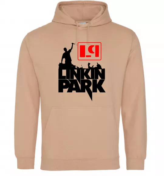 Чоловіча толстовка (худі) LP Linkin Park Пісочний фото