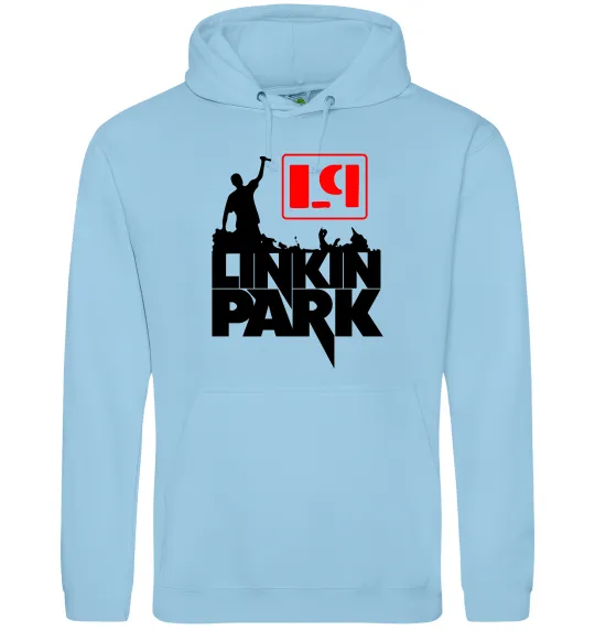 Чоловіча толстовка (худі) LP Linkin Park Блакитний фото