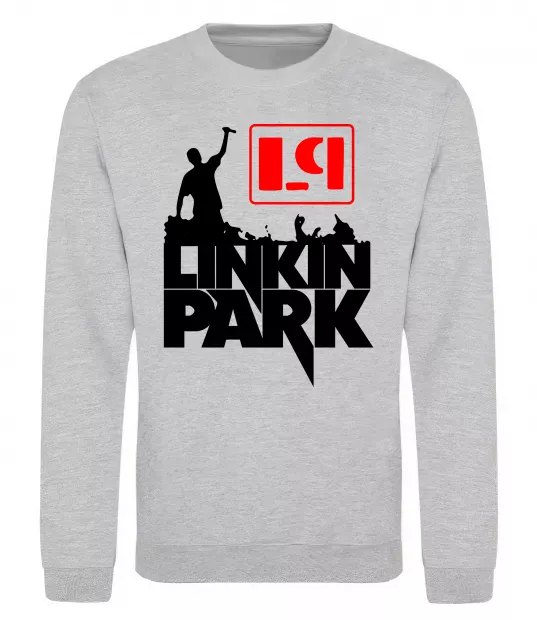 Свитшот LP Linkin Park Серый меланж фото