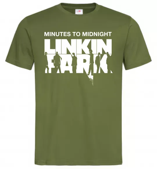 Мужская футболка Minutes to Midnight Оливковый фото