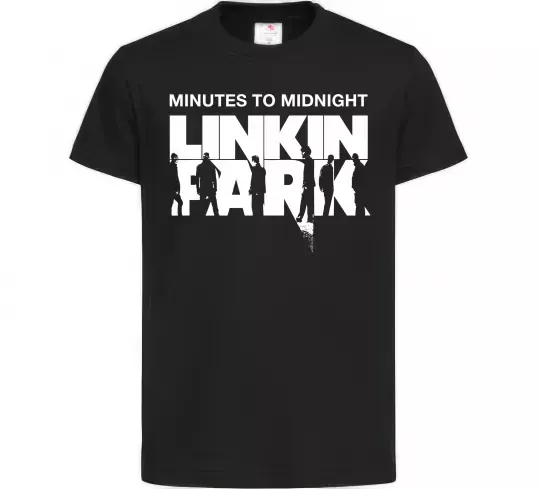 Дитяча футболка Minutes to Midnight Чорний фото