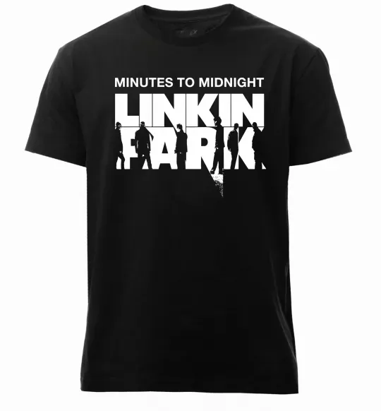 Чоловіча преміум футболка Minutes to Midnight Чорний фото