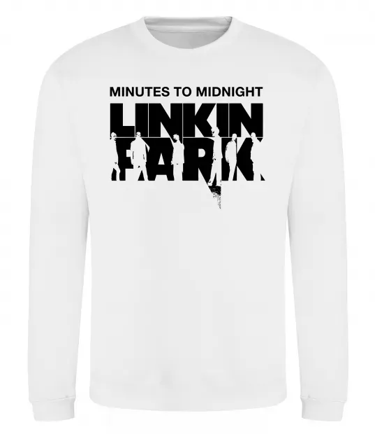 Світшот Minutes to Midnight Білий фото