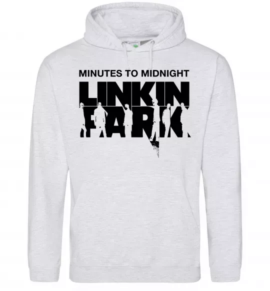 Чоловіча толстовка (худі) Minutes to Midnight Сірий меланж фото