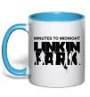 Чашка с цветной ручкой Minutes to Midnight Голубой фото
