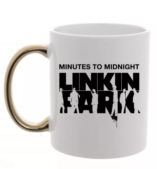 Чашка с цветной ручкой Minutes to Midnight Золото фото