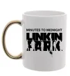 Чашка с цветной ручкой Minutes to Midnight Золото фото