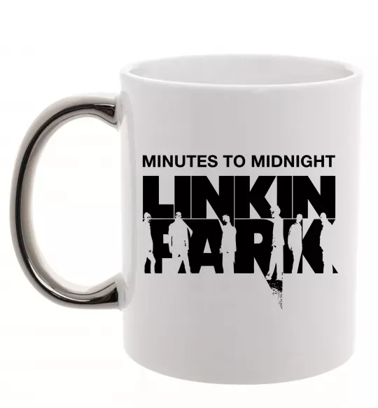 Чашка с цветной ручкой Minutes to Midnight Серебро фото