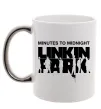 Чашка с цветной ручкой Minutes to Midnight Серебро фото