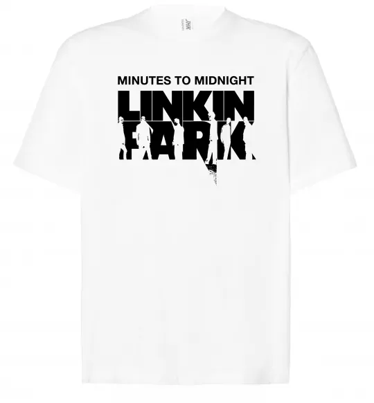 Футболка Оверсайз Minutes to Midnight Білий фото