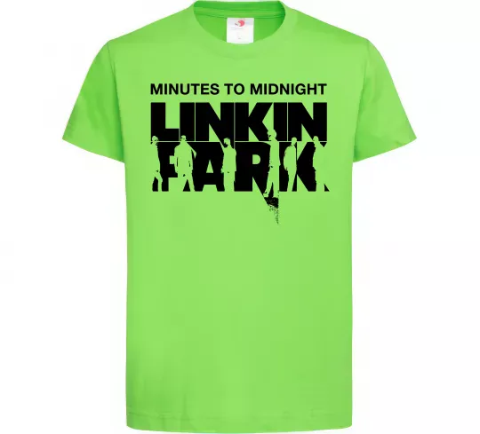 Дитяча футболка Minutes to Midnight Лаймовий фото