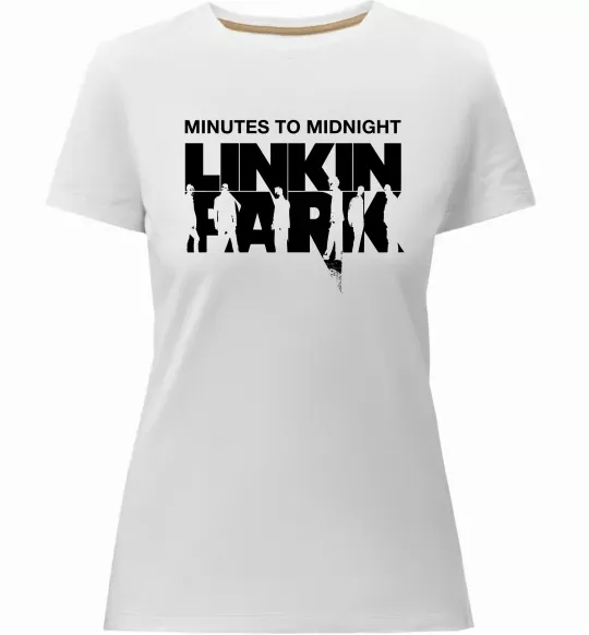 Жіноча преміум футболка Minutes to Midnight Білий фото