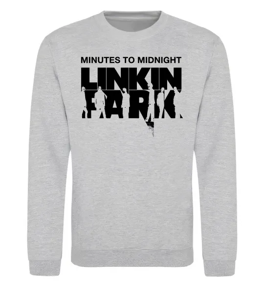 Свитшот Minutes to Midnight Серый меланж фото