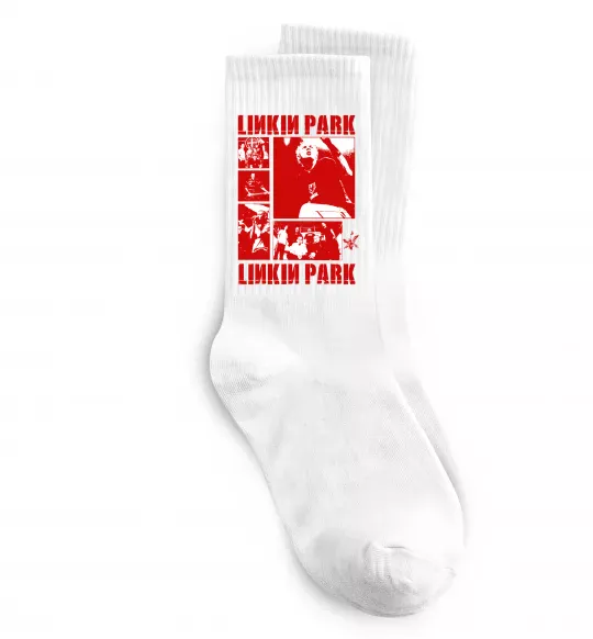Носки Linkin Park Poster Белый фото