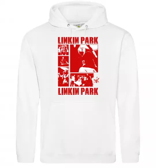 Жіноча толстовка (худі) Linkin Park Poster Білий фото