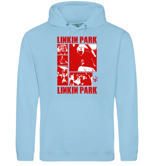 Женская толстовка (худи) Linkin Park Poster Голубой фото