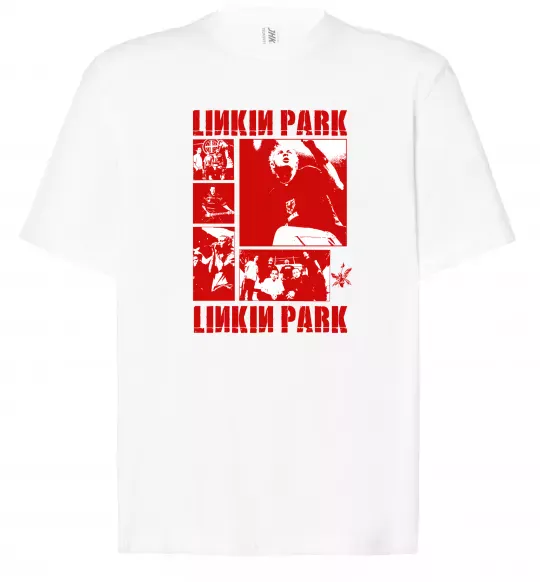 Футболка Оверсайз Linkin Park Poster Белый фото