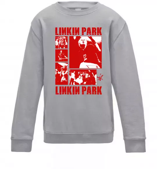 Дитячий світшот Linkin Park Poster Сірий меланж фото