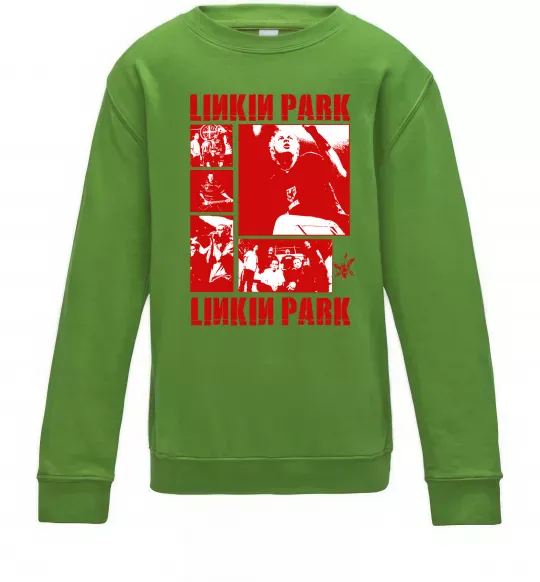 Дитячий світшот Linkin Park Poster Лаймовий фото