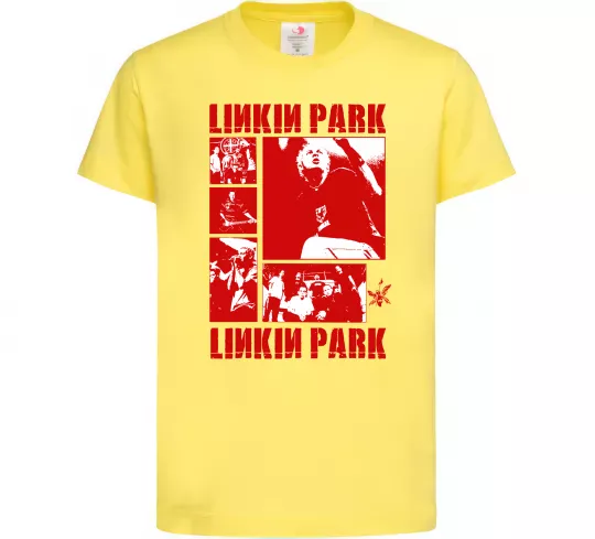 Дитяча футболка Linkin Park Poster Лимонний фото