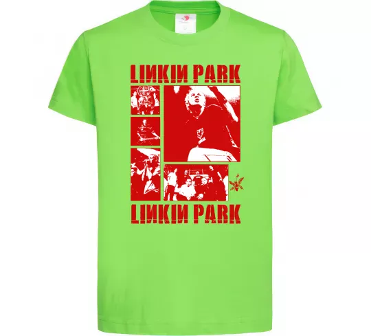 Дитяча футболка Linkin Park Poster Лаймовий фото