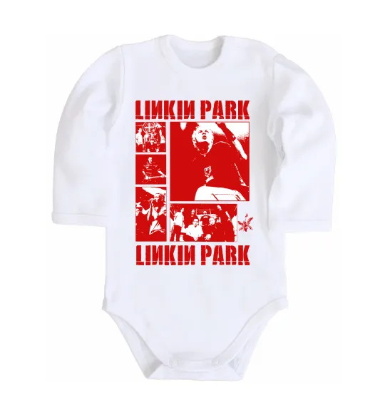 Дитячий бодік Linkin Park Poster Білий фото