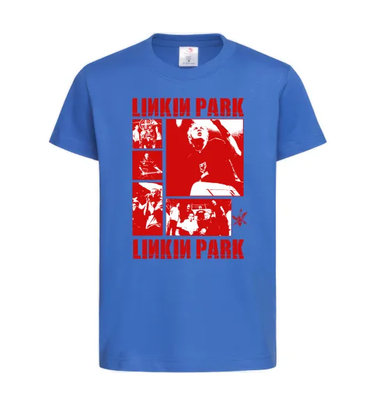 Дитяча футболка Linkin Park Poster Яскраво-синій фото