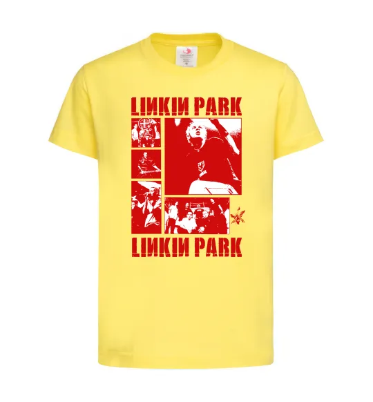 Дитяча футболка Linkin Park Poster Лимонний фото