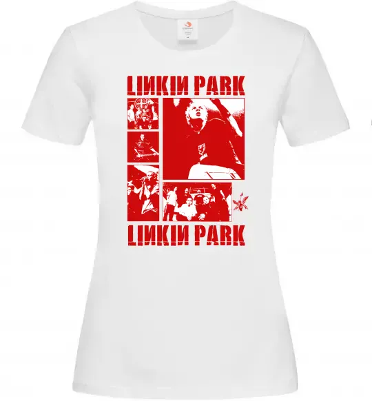 Женская футболка Linkin Park Poster Белый фото