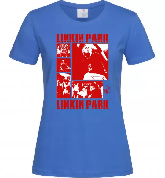 Женская футболка Linkin Park Poster Ярко-синий фото