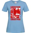 Женская футболка Linkin Park Poster Голубой фото
