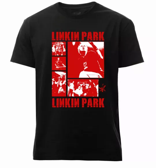 Мужская премиум футболка Linkin Park Poster Черный фото