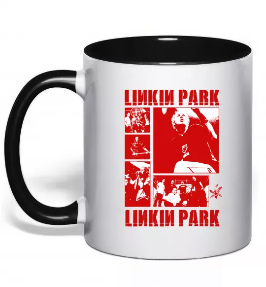 Чашка с цветной ручкой Linkin Park Poster Черный фото