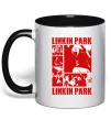 Чашка с цветной ручкой Linkin Park Poster Черный фото