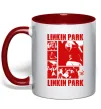 Чашка с цветной ручкой Linkin Park Poster Красный фото