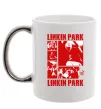 Чашка с цветной ручкой Linkin Park Poster Серебро фото
