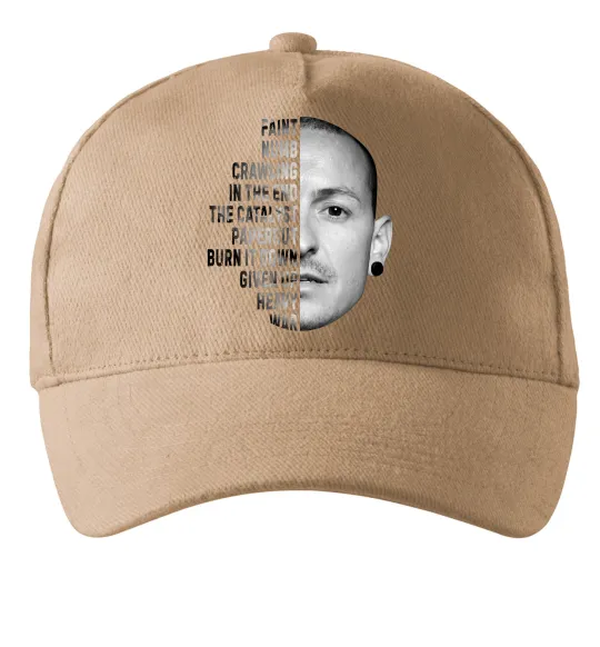 Кепка Chester Bennington Песочный фото