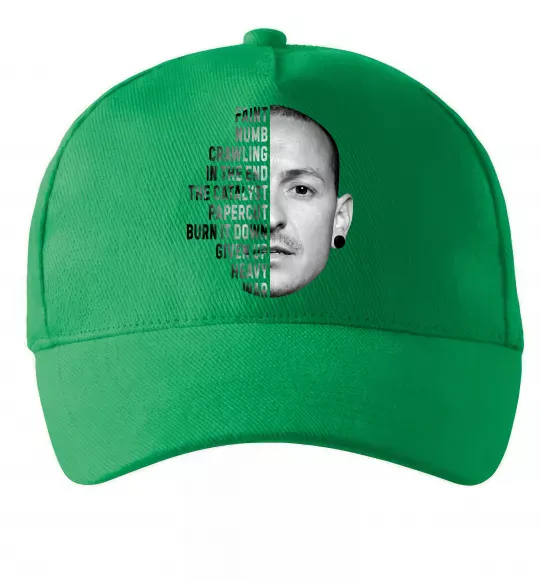 Кепка Chester Bennington Зеленый фото