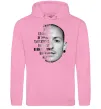 Мужская толстовка (худи) Chester Bennington Розовый фото