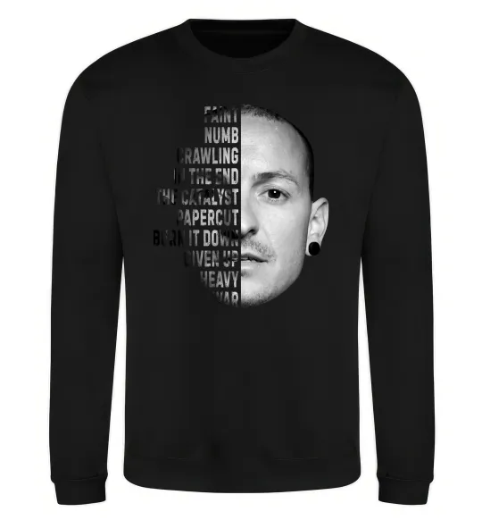 Світшот Chester Bennington Чорний фото