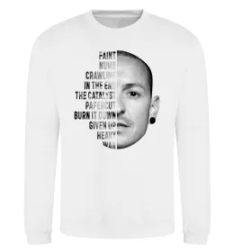 Свитшот Chester Bennington Белый фото