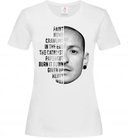 Жіноча футболка Chester Bennington Білий фото