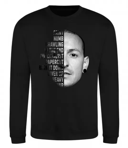 Світшот Chester Bennington Чорний фото