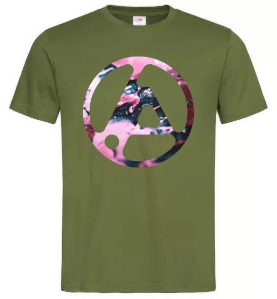 Мужская футболка Living things Оливковый фото