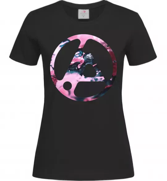 Жіноча футболка Living things Чорний фото