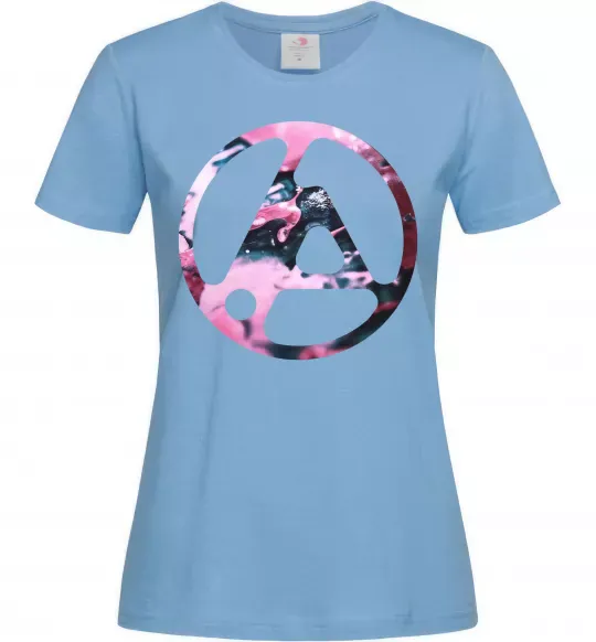 Жіноча футболка Living things Блакитний фото