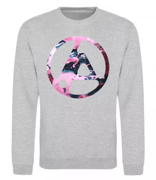 Свитшот Living things Серый меланж фото